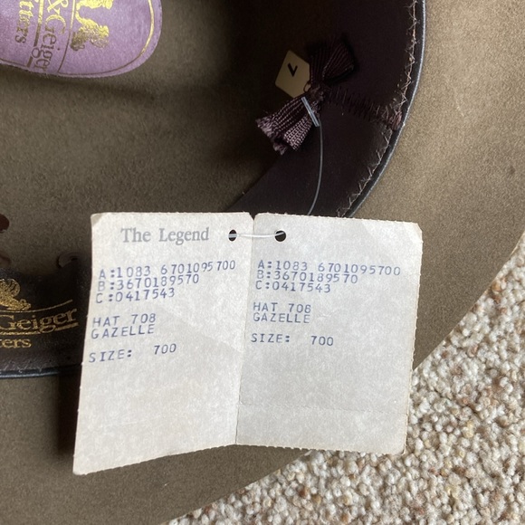 NWT Deadstock Willis & Geiger Mini Safari Felt Gazelle Hat 7 Outdoor Adventure - Picture 12 of 15